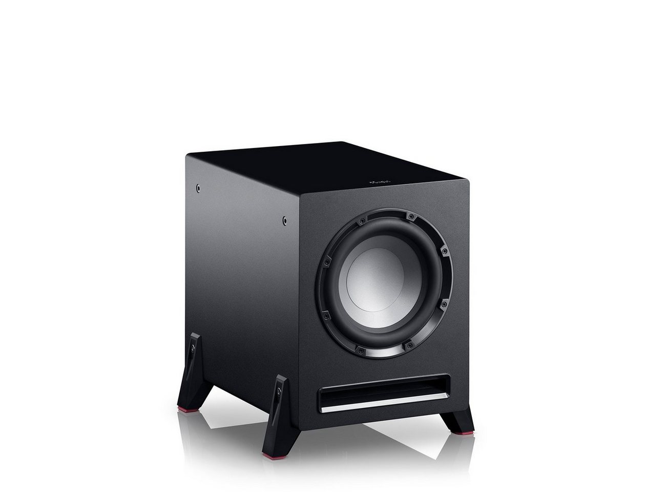 Teufel T 8 Subwoofer Subwoofer (Cinch-Eingang, 100 W, Als Frontfire- oder Downfire-Subwoofer einsetzbar) – Bild 3 von 5