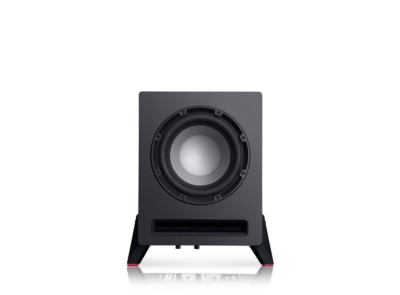 Teufel T 8 Subwoofer Subwoofer (Cinch-Eingang, 100 W, Als Frontfire- oder Downfire-Subwoofer einsetzbar) – Bild 4 von 5