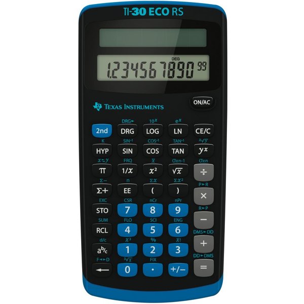 Texas Instruments Taschenrechner TI-30 ECO RS, Solar, Wissenschaft, Schule und Beruf