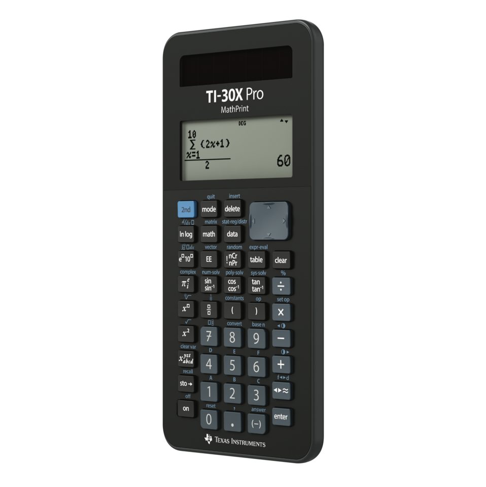 Texas Instruments Taschenrechner Wissenschaftlicher Schulrechner TI-30X Pro MathPrint™, (30XPROM/FC/6E6/A), Sekundarstufe I/II und Hochschule – Bild 3 von 4