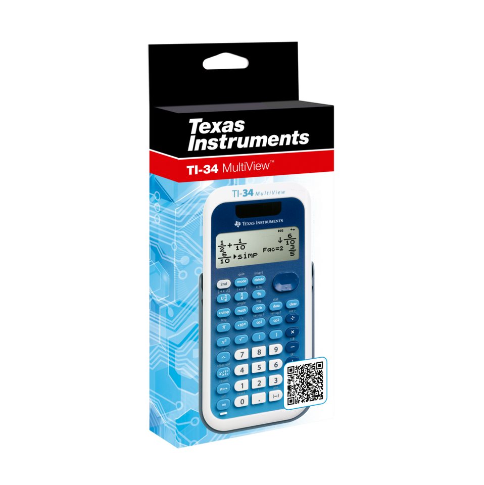 Texas Instruments Taschenrechner Wissenschaftlicher Rechner TI-34 MultiView™, Vierzeiliger, MathPrint™-Funktion – Bild 4 von 4