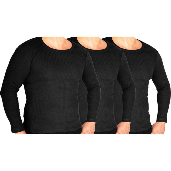 TEXEMP Thermounterhemd Herren Thermounterwäsche Unterwäsche 3 Stück Unterziehhemd Winter (3-St., 3er Pack) Premium Qualität: Atmungsaktiv, Feuchtigkeitsabführen