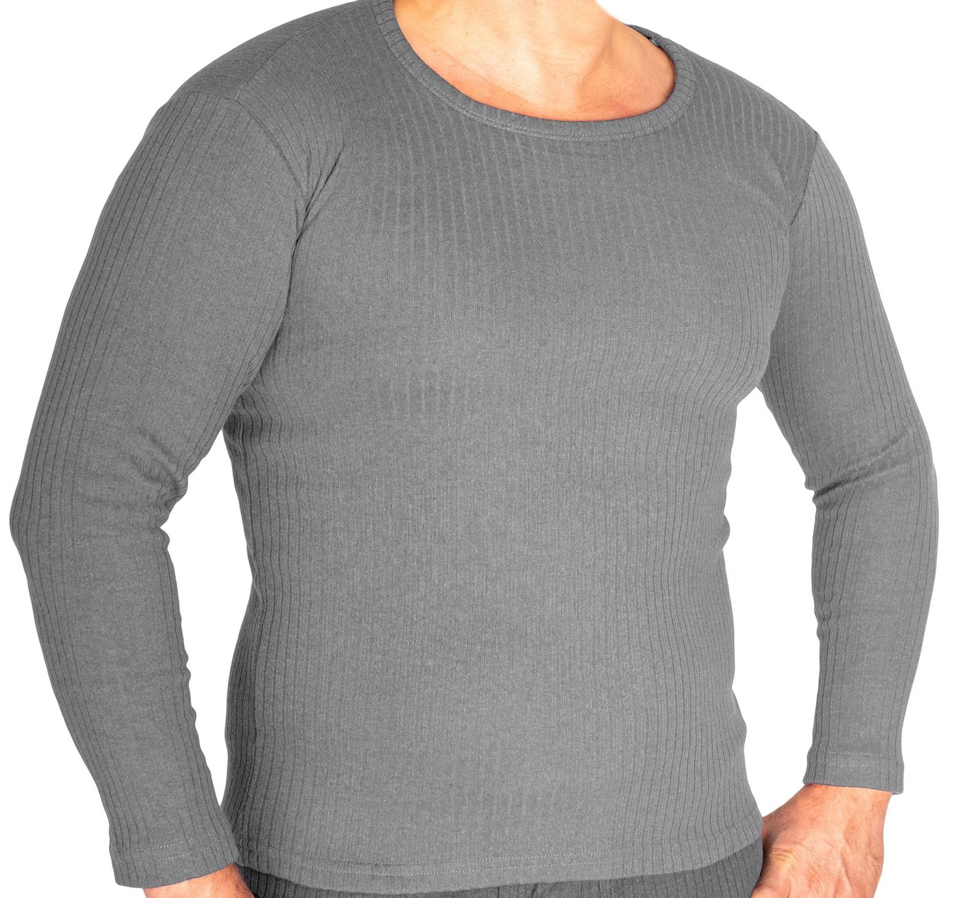 TEXEMP Thermounterhemd Herren Thermounterwäsche Unterwäsche 3 Stück Unterziehhemd Winter (3-St., 3er Pack) Premium Qualität: Atmungsaktiv, Feuchtigkeitsabführen – Bild 3 von 5