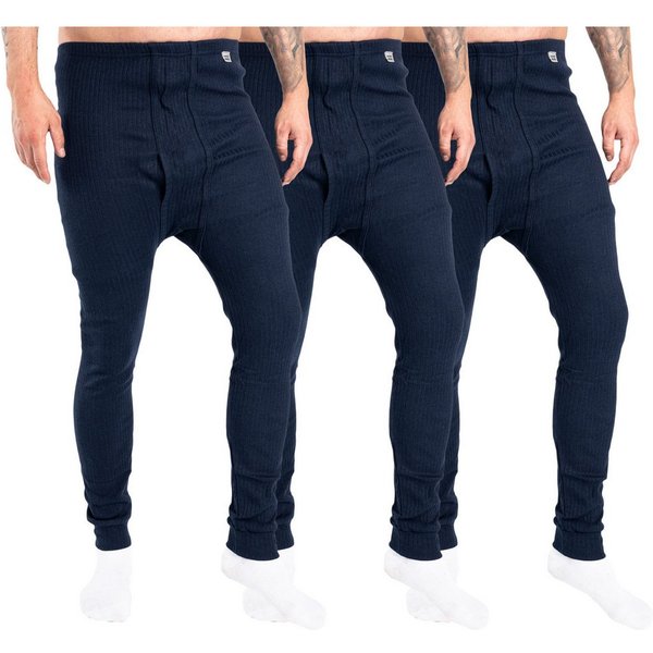 TEXEMP Thermounterhose Thermounterhose 3er Pack Thermo Unterwäsche Herren lange Unterhosen (Spar-Packung, 3-St., 3er Pack) Premium Qualität: Atmungsaktiv, Feuch
