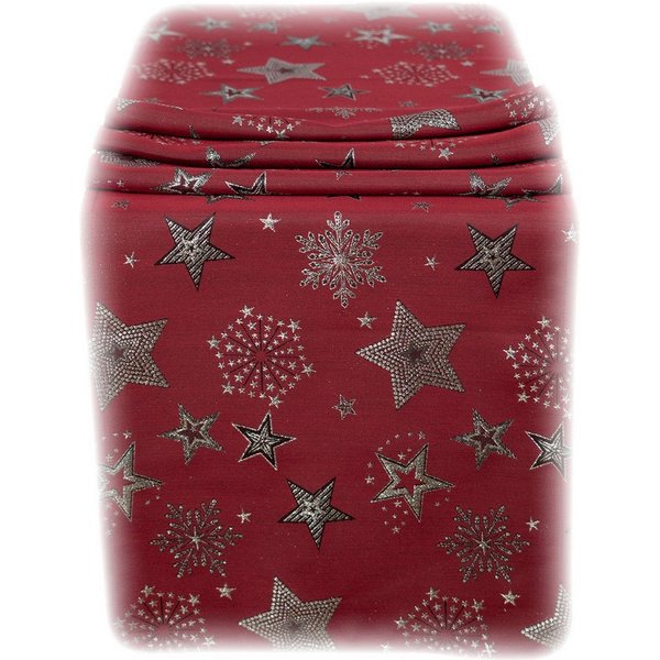 texpot Tischdecke Tischläufer Stickerei Sterne Winter Weihnachten Deko (1-tlg)