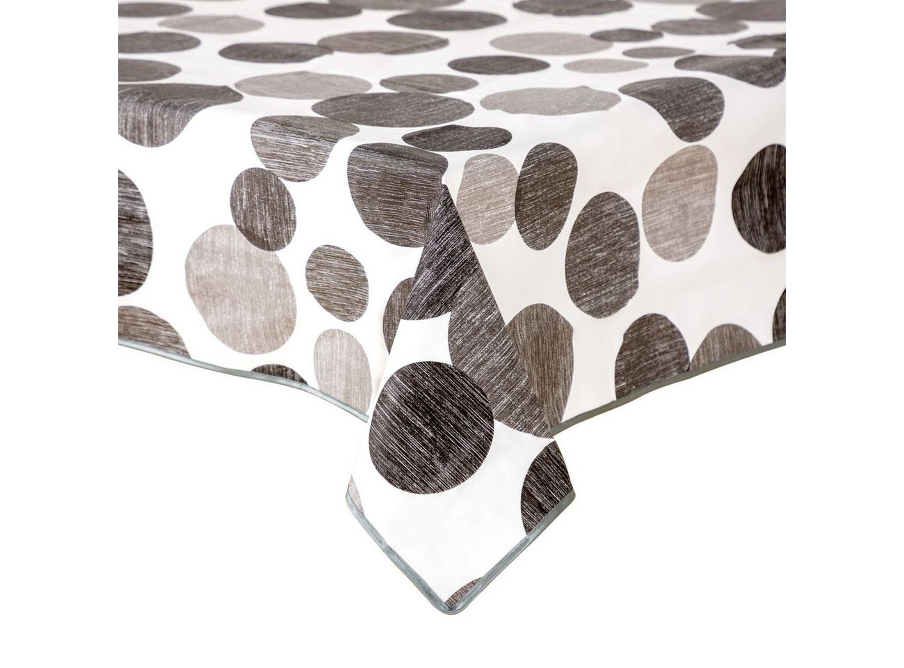 texpot Tischdecke Wachstuch graue Kreise abwischbar Wachstuchtischdecke (1-tlg) – Bild 4 von 5