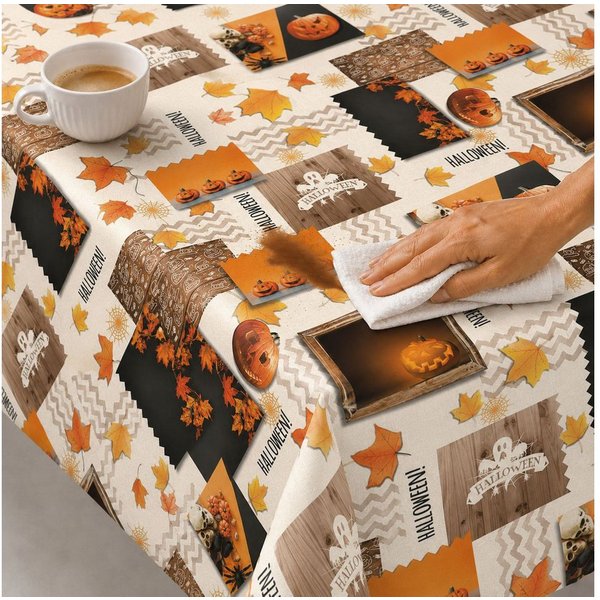 texpot Tischdecke Wachstuch Halloween abwischbar Wachstuchtischdecke (1-tlg)