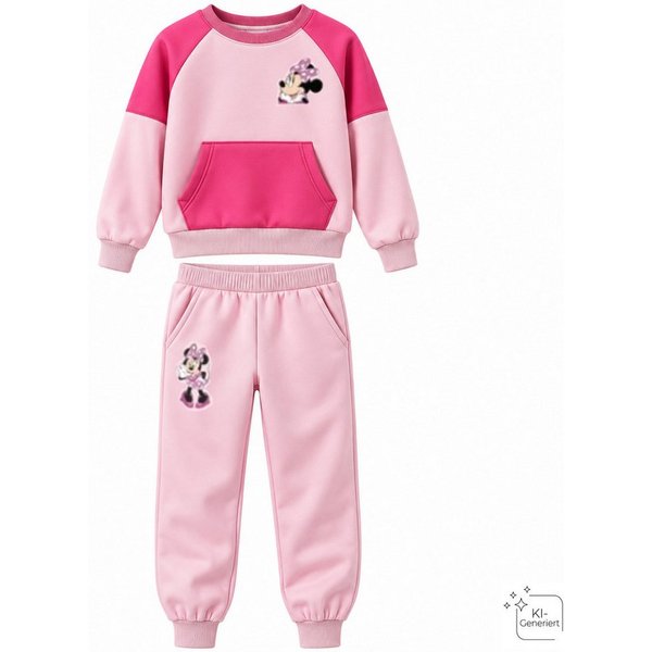 Textiel Trade B.V. Jogginganzug Disney Minnie Mädchen – Sportlicher Freizeitanzug für Kinder