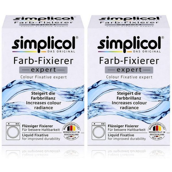 simplicol Textilfarbe Simplicol Farb-Fixierer Expert: Steigert die Haltbarkeit (2er Pack)