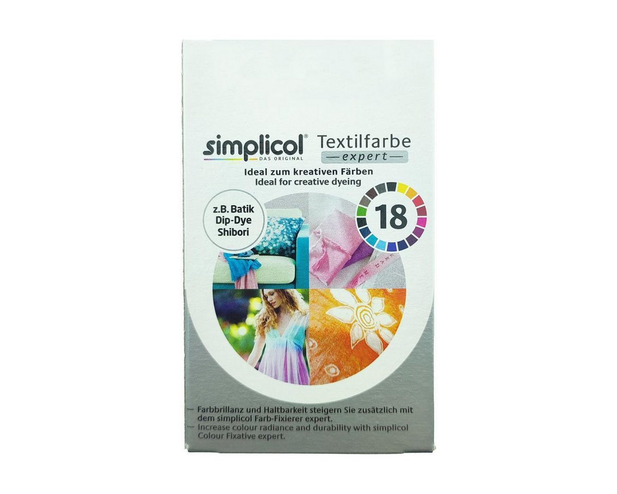 simplicol Textilfarbe Simplicol Textilfarbe Expert Mitternacht-Schwarz 150g, Farberneuerung Farbauffrischung Batik Textilfärbemittel – Bild 2 von 3
