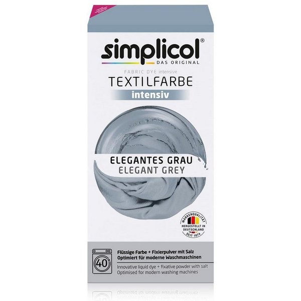 simplicol Textilfarbe Simplicol Textilfarbe intensiv Elegantes-Grau - Einfaches Färben (1er