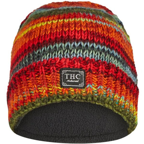THC Natural Line Strickmütze THC Schafwoll Rollcap 616 (1 Stück, 1-St., 1 Stück) Innenfutter: Fleece