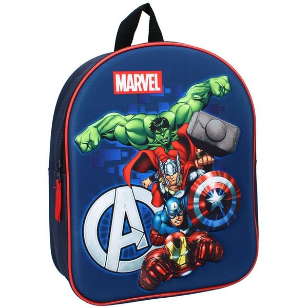 The AVENGERS Kinderrucksack 3D Kinder Rucksack Marvel Avengers 32 x 26 x 11 cm Tasche