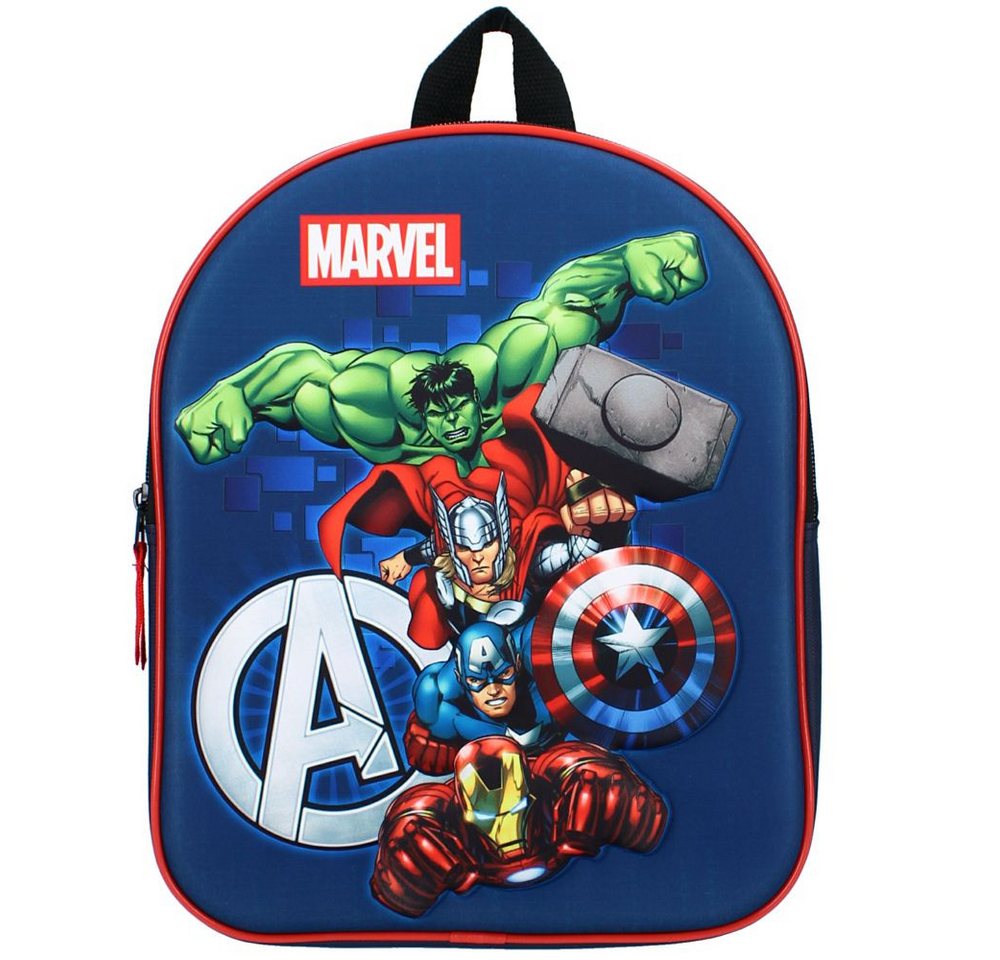 The AVENGERS Kinderrucksack 3D Kinder Rucksack Marvel Avengers 32 x 26 x 11 cm Tasche – Bild 2 von 5