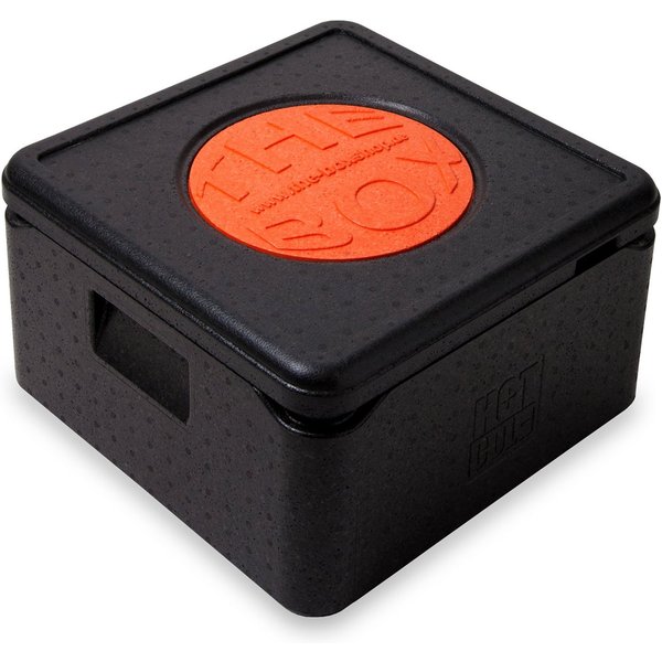 THE BOX Kühlbox Thermobox Pizza groß EPP mit Deckel schwarz 32 l - 1 Stück, 32 l