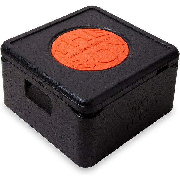 THE BOX Kühlbox Thermobox Pizza mittel EPP mit Deckel schwarz 21 l - 1 Stück, 21 l
