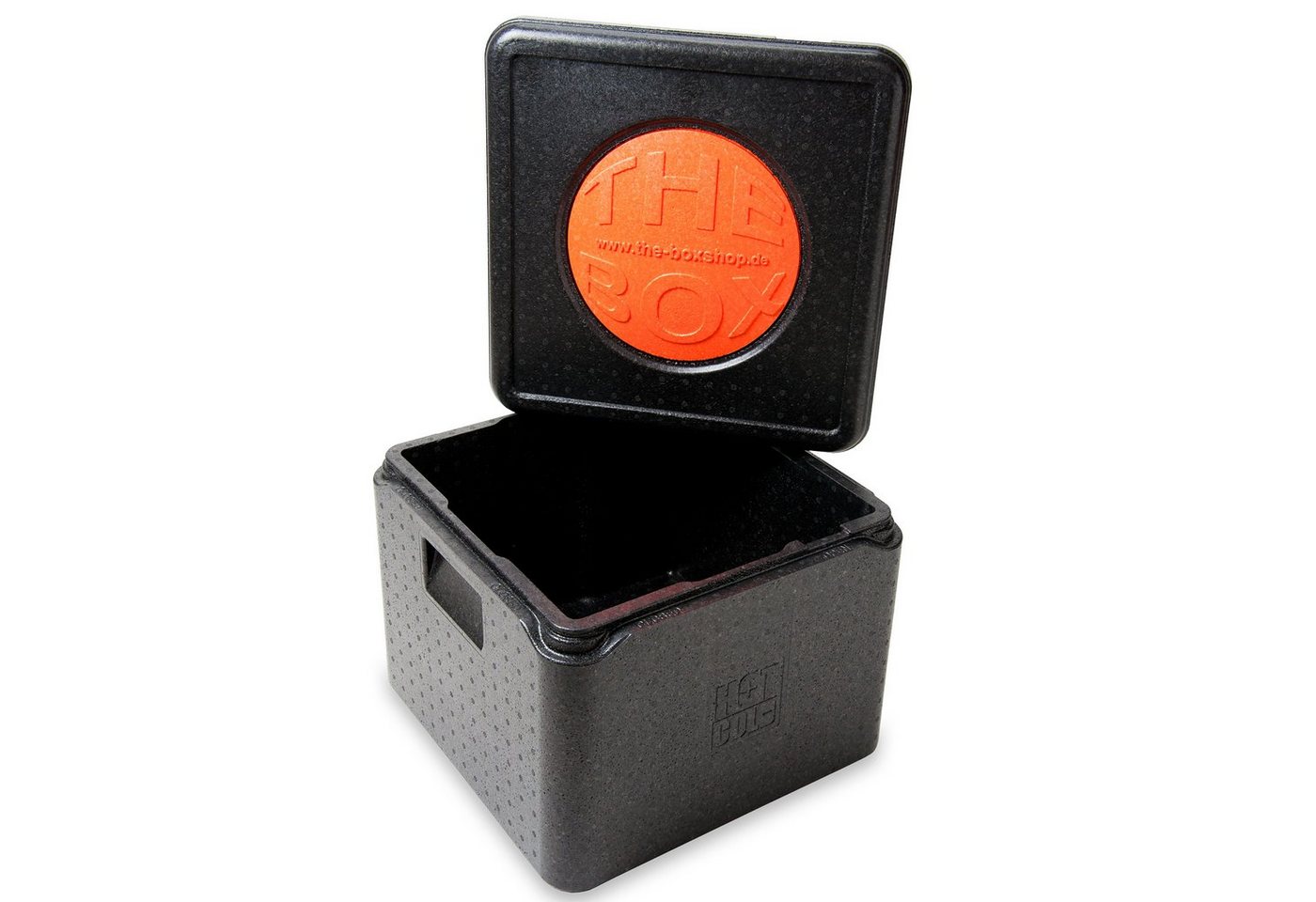 THE BOX Kühlbox Thermobox Pizza mittel EPP mit Deckel schwarz 21 l - 1 Stück, 21 l – Bild 2 von 5
