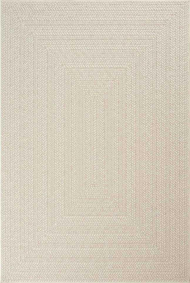 the carpet Outdoorteppich Kansas, rechteckig, Höhe: 10 mm, moderner robuster In und Outdoor Teppich Jute Look – Bild 2 von 5