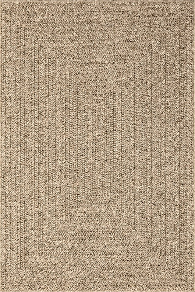 the carpet Outdoorteppich Kansas, rechteckig, Höhe: 10 mm, moderner robuster In und Outdoor Teppich Jute Look – Bild 2 von 5