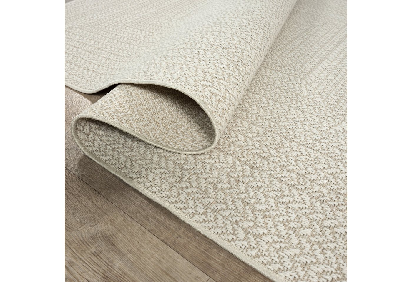 the carpet Outdoorteppich Kansas, rechteckig, Höhe: 10 mm, moderner robuster In und Outdoor Teppich Jute Look – Bild 5 von 5
