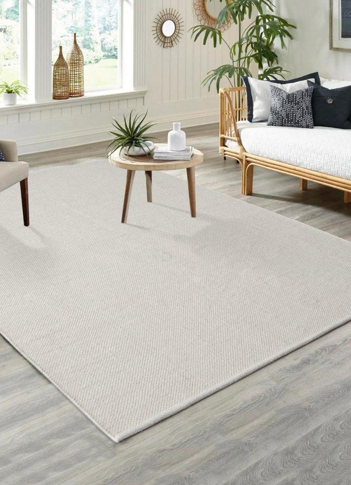 the carpet Teppich Boho Nature Wool, rechteckig, Natur Wool Handgewebter Wollteppich skandinavischen Boho-Look – Bild 5 von 5