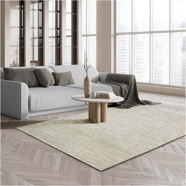 the carpet Teppich Boho Nature Wool, rechteckig, Natur Wool Handgewebter Wollteppich skandinavischen Boho-Look