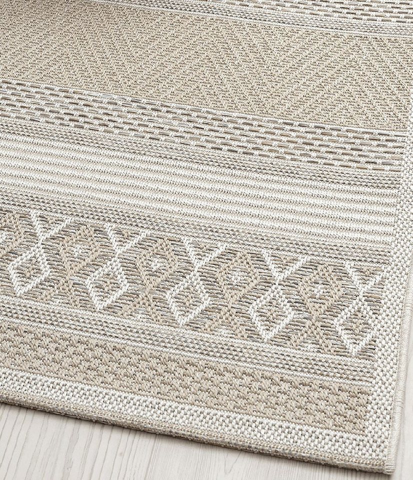 the carpet Teppich Calgary round, rund, Höhe: 1 mm, moderner robuster In und Outdoor Teppich – Bild 3 von 4