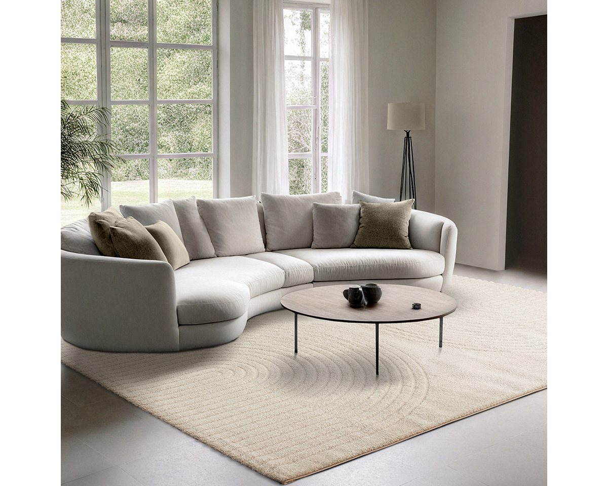 the carpet Teppich Elisa, rechteckig, Höhe: 12 mm, moderner Wohnzimmer Teppich, hohe Flordichte und angenehm weich – Bild 2 von 2