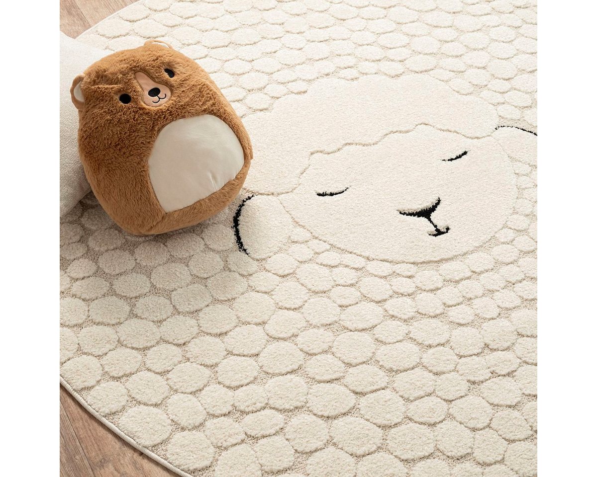 the carpet Teppich Elisa Kids, rund, Höhe: 12 mm, Kids Kinderzimmer Teppich strapazierfähig und pflegleicht – Bild 5 von 5