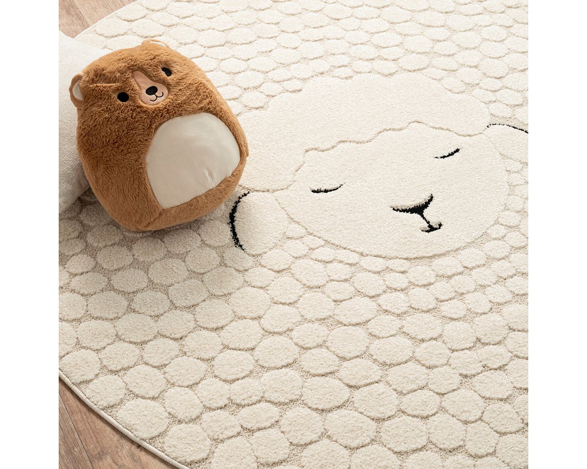 the carpet Teppich Elisa Kids, rund, Höhe: 12 mm, Kids Kinderzimmer Teppich strapazierfähig und pflegleicht – Bild 5 von 5