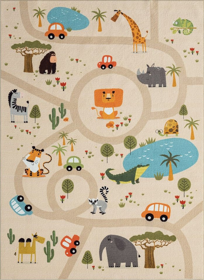 the carpet Teppich Happy Life, rechteckig, Höhe: 4 mm, Life Kinderzimmer Teppich Spielteppich pflegeleicht – Bild 2 von 5