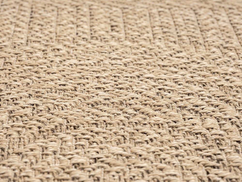 the carpet Teppich Kansas, rechteckig, Höhe: 1 mm, moderner robuster In und Outdoor Teppich Jute Look – Bild 5 von 5