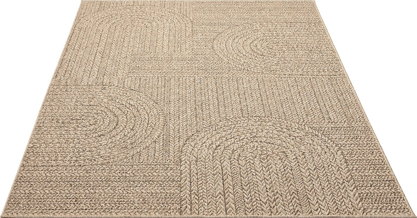 the carpet Teppich Kansas, rechteckig, Höhe: 1 mm, moderner robuster In und Outdoor Teppich Jute Look – Bild 3 von 5
