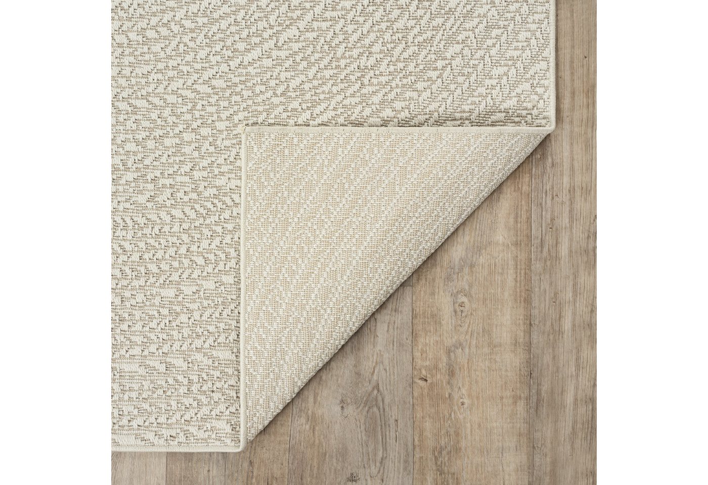 the carpet Teppich Kansas, rund, Höhe: 10 mm, moderner robuster In und Outdoor Teppich Jute Look – Bild 2 von 5