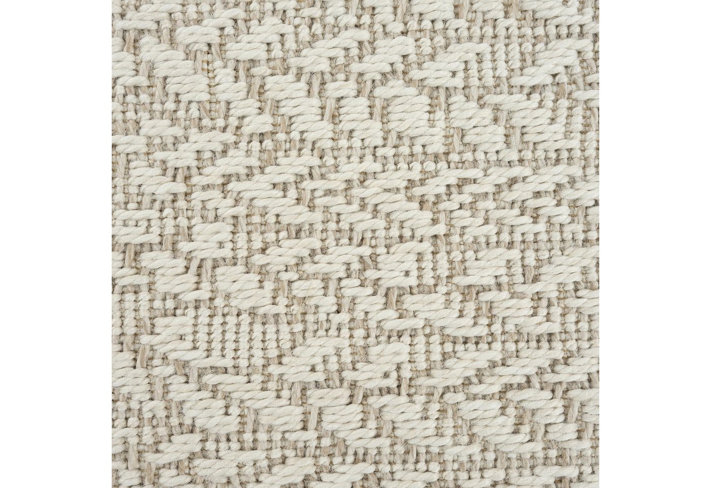 the carpet Teppich Kansas, rund, Höhe: 10 mm, moderner robuster In und Outdoor Teppich Jute Look – Bild 5 von 5