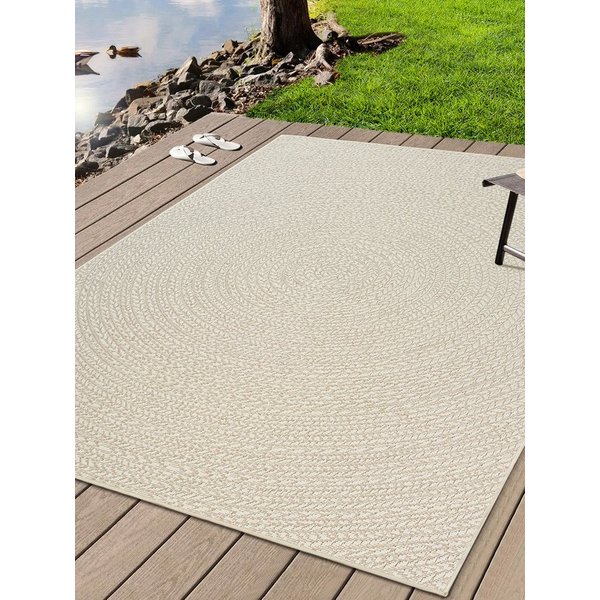 the carpet Teppich Kansas, rechteckig, Höhe: 10 mm, moderner robuster In und Outdoor Teppich Jute Look