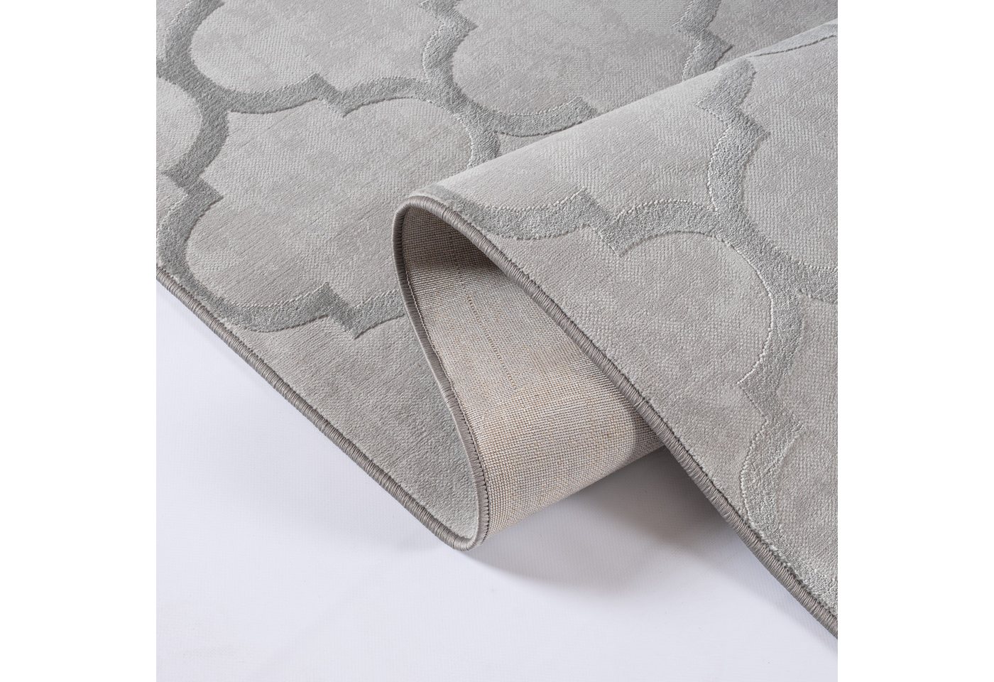 the carpet Teppich Knight, rechteckig, Höhe: 12 mm, moderner Wohnzimmer Teppich elegant glänzender Flor – Bild 4 von 5