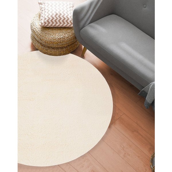 the carpet Teppich kuschelig & Super Soft, Anti-Rutsch Unterseite, rund, Höhe: 16 mm, Waschbar bis 30 Grad, Felloptik, Wohnzimmer Teppich, Kundenliebling