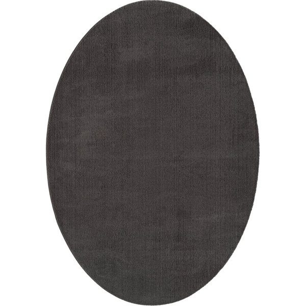the carpet Teppich kuschelig & Super Soft, Anti-Rutsch Unterseite, oval, Höhe: 16 mm, Waschbar bis 30 Grad, Felloptik, Wohnzimmer Teppich, Kundenliebling
