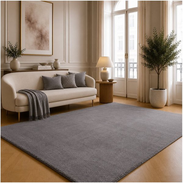 the carpet Teppich kuschelig & Super Soft, Anti-Rutsch Unterseite, rechteckig, Höhe: 16 mm, Waschbar bis 30 Grad, Felloptik, Wohnzimmer Teppich, Kundenliebling