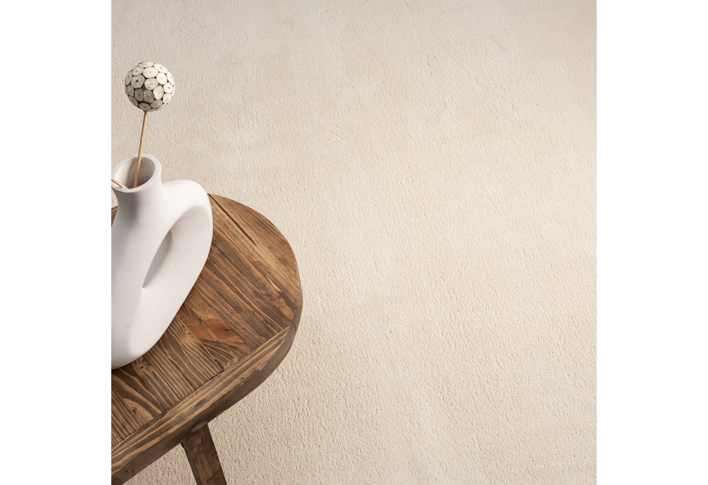 the carpet Teppich kuschelig & Super Soft, Anti-Rutsch Unterseite, rund, Höhe: 16 mm, Waschbar bis 30 Grad, Felloptik, Wohnzimmer Teppich, Kundenliebling – Bild 4 von 5