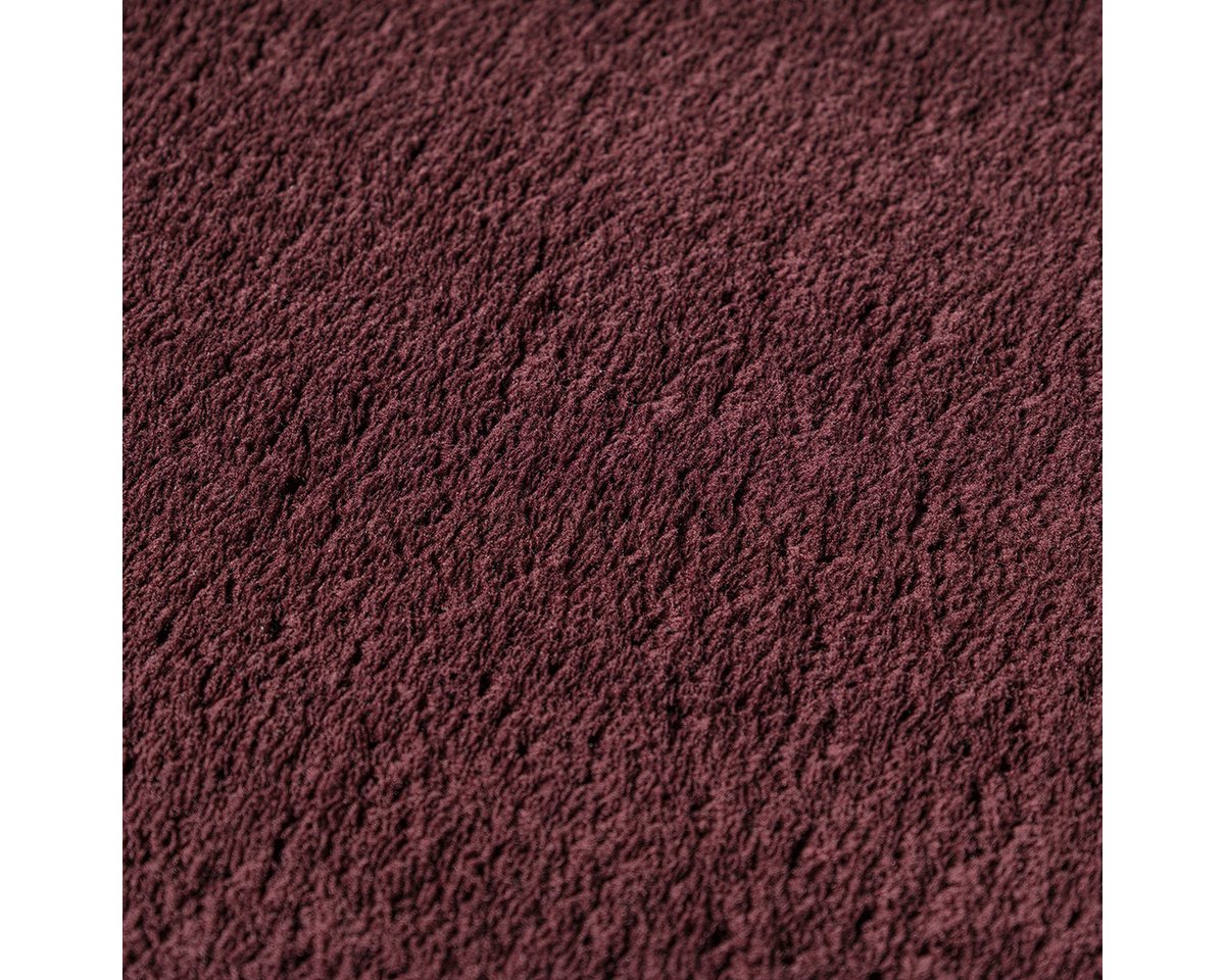 the carpet Teppich kuschelig & Super Soft, Anti-Rutsch Unterseite, rund, Höhe: 16 mm, Waschbar bis 30 Grad, Felloptik, Wohnzimmer Teppich, Kundenliebling – Bild 4 von 4