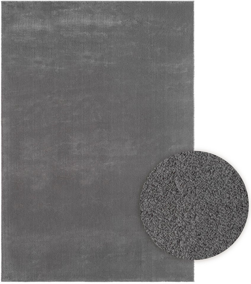 the carpet Teppich kuschelig & Super Soft, Anti-Rutsch Unterseite, rechteckig, Höhe: 16 mm, Waschbar bis 30 Grad, Felloptik, Wohnzimmer Teppich, Kundenliebling – Bild 2 von 5