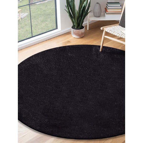 the carpet Teppich kuschelig & Super Soft, Anti-Rutsch Unterseite, rund, Höhe: 16 mm, Waschbar bis 30 Grad, Felloptik, Wohnzimmer Teppich, Kundenliebling