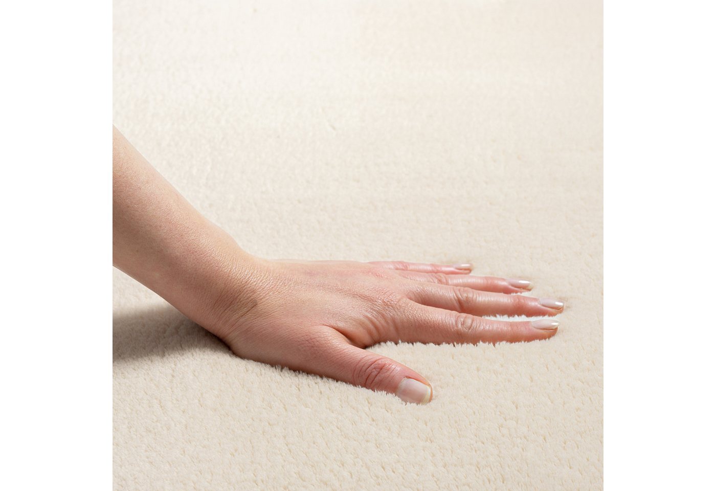 the carpet Teppich kuschelig & Super Soft, Anti-Rutsch Unterseite, rund, Höhe: 16 mm, Waschbar bis 30 Grad, Felloptik, Wohnzimmer Teppich, Kundenliebling – Bild 3 von 5