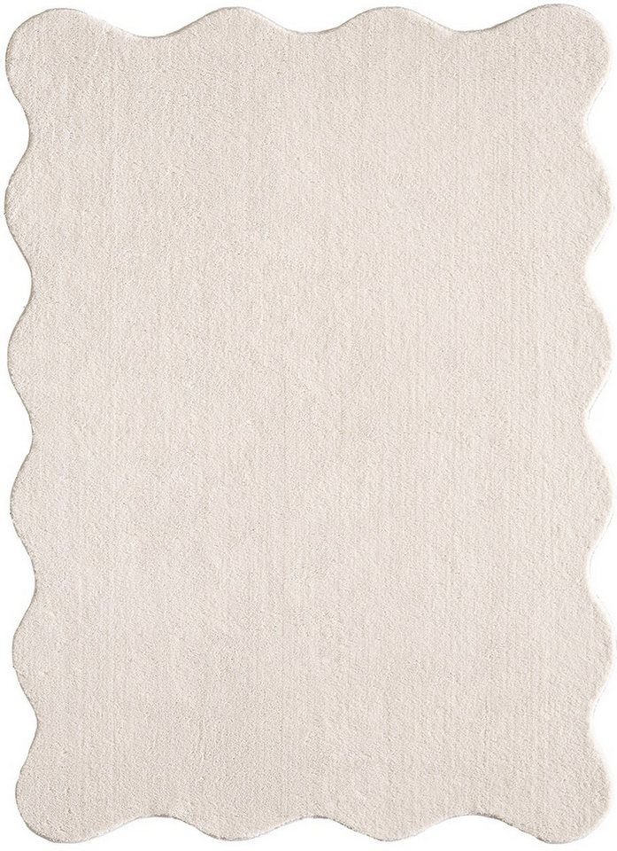 the carpet Teppich kuschelig & Super Soft, Anti-Rutsch Unterseite, wellenförmig, Höhe: 16 mm, Waschbar bis 30 Grad, Felloptik, Wohnzimmer Teppich, Kundenlieblin – Bild 2 von 5