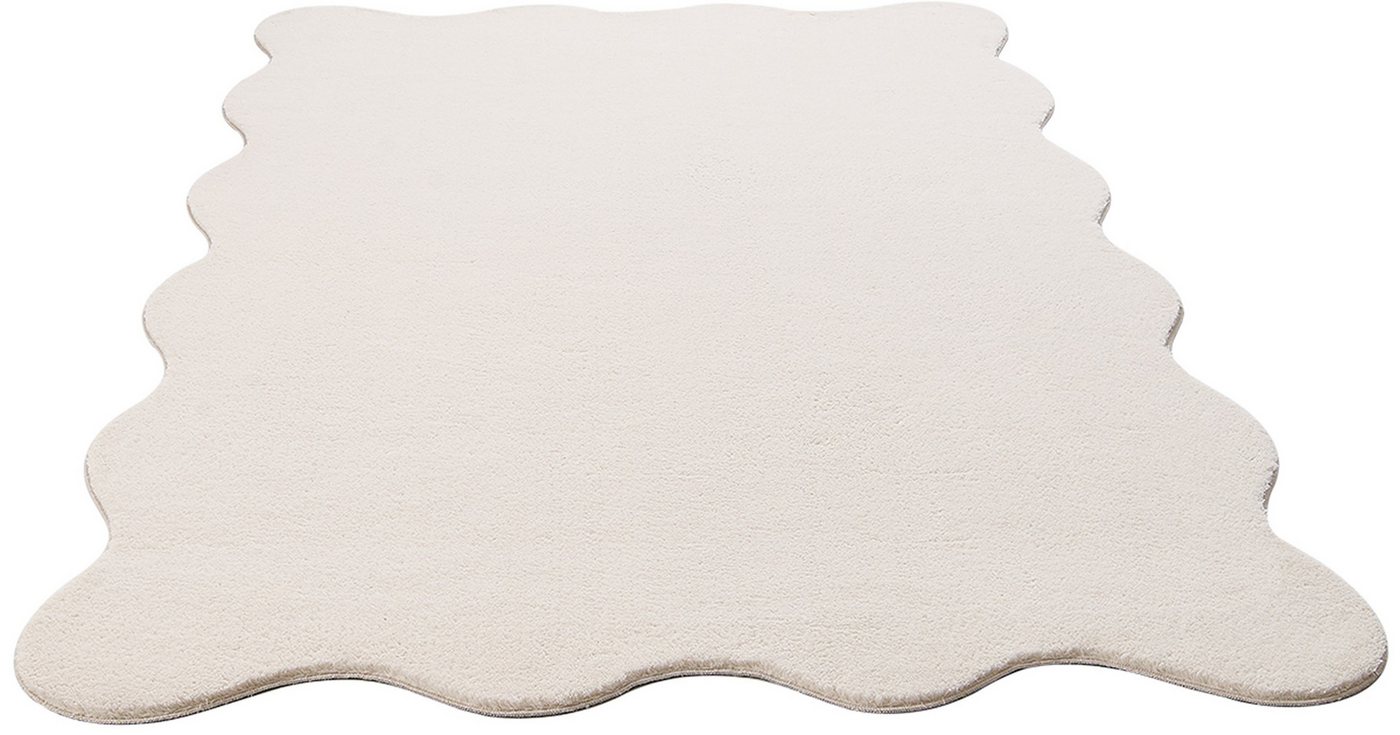 the carpet Teppich kuschelig & Super Soft, Anti-Rutsch Unterseite, wellenförmig, Höhe: 16 mm, Waschbar bis 30 Grad, Felloptik, Wohnzimmer Teppich, Kundenlieblin – Bild 3 von 5