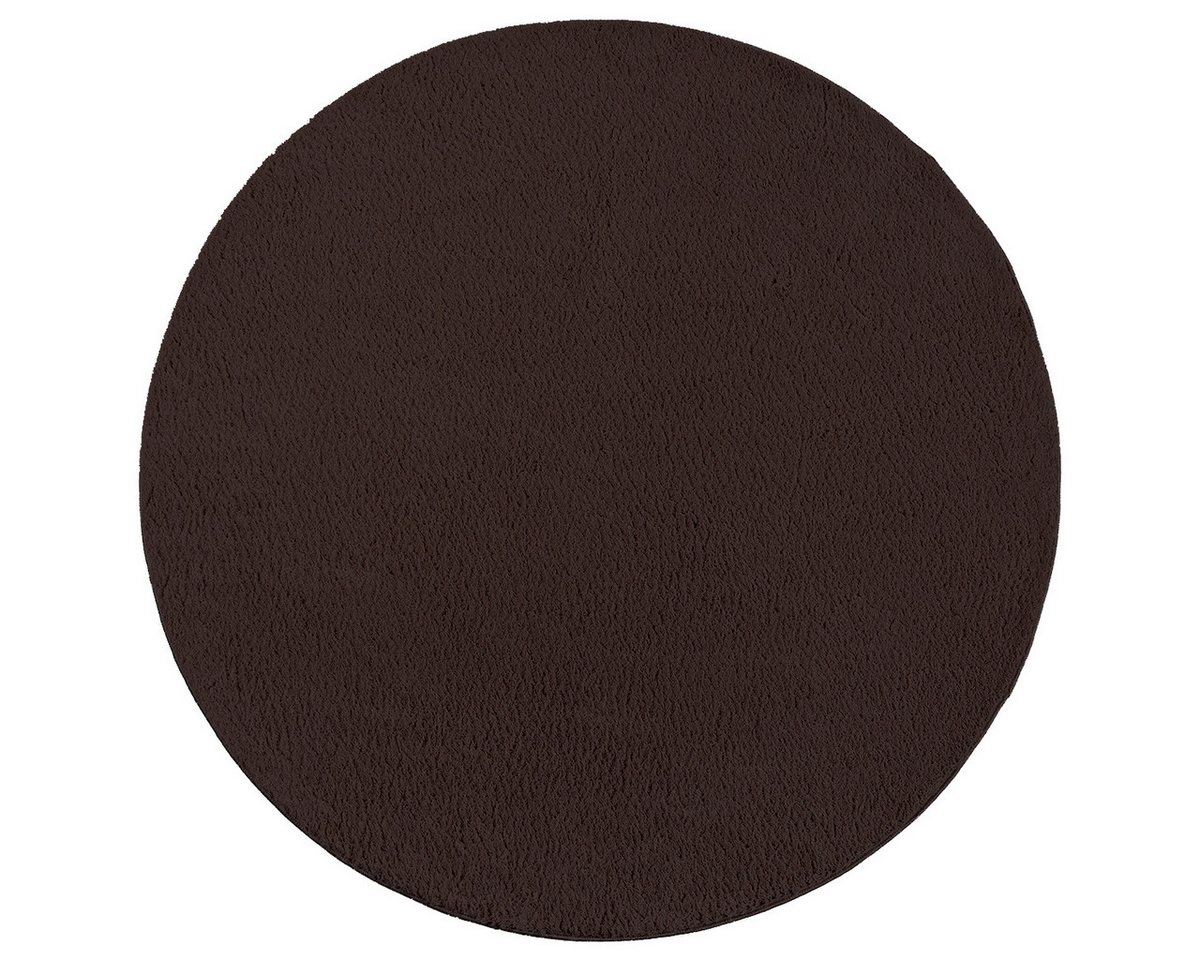 the carpet Teppich kuschelig & Super Soft, Anti-Rutsch Unterseite, rund, Höhe: 16 mm, Waschbar bis 30 Grad, Felloptik, Wohnzimmer Teppich, Kundenliebling – Bild 2 von 3