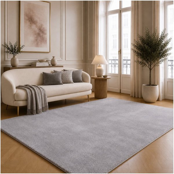 the carpet Teppich kuschelig & Super Soft, Anti-Rutsch Unterseite, rechteckig, Höhe: 16 mm, Waschbar bis 30 Grad, Felloptik, Wohnzimmer Teppich, Kundenliebling
