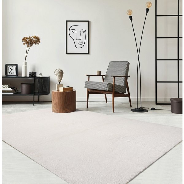 the carpet Teppich kuschelig & Super Soft, Anti-Rutsch Unterseite, rechteckig, Höhe: 16 mm, Waschbar bis 30 Grad, Felloptik, Wohnzimmer Teppich, Kundenliebling